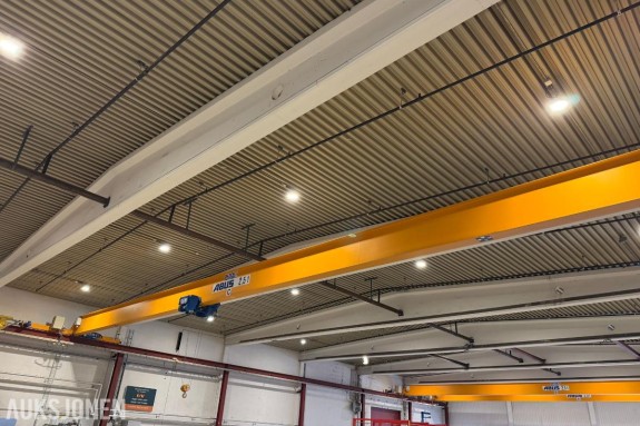 2011 3 Abus 2,5 tonn traverskraner med kranbane 23x48 meter